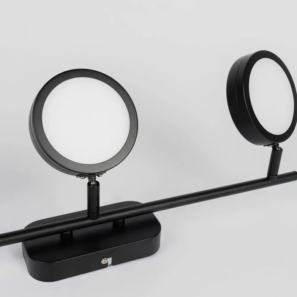 Lindby Loftlamper|Spotlights>spot Neros, sort, 3-lys, 55 cm, CCT, jern