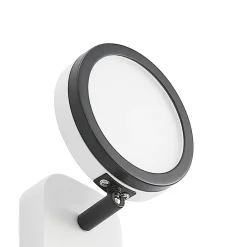 Lindby spot Vesim, hvid, 1-lys, 15 cm høj, jern