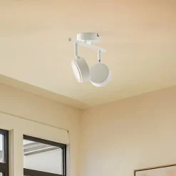 Lindby spotlight Jyla, hvid, 4.000 K, 2-lys, GX53