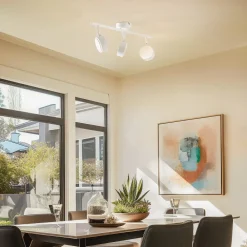 Lindby spotlight Jyla, hvid, 4.000 K, 3-lys, GX53