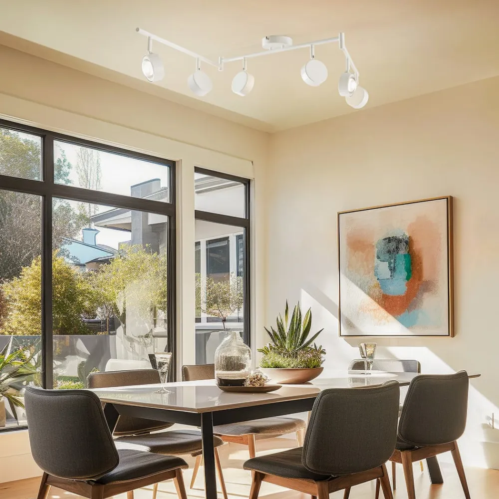 spotlight Jyla, hvid, linse, 3.000 K, 6-lys, GX53^Lindby Clearance