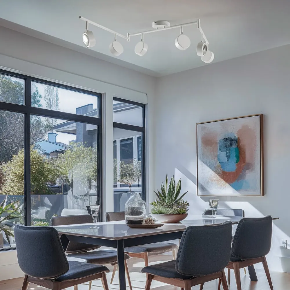 spotlight Jyla, hvid, linse, 3.000 K, 6-lys, GX53^Lindby Clearance