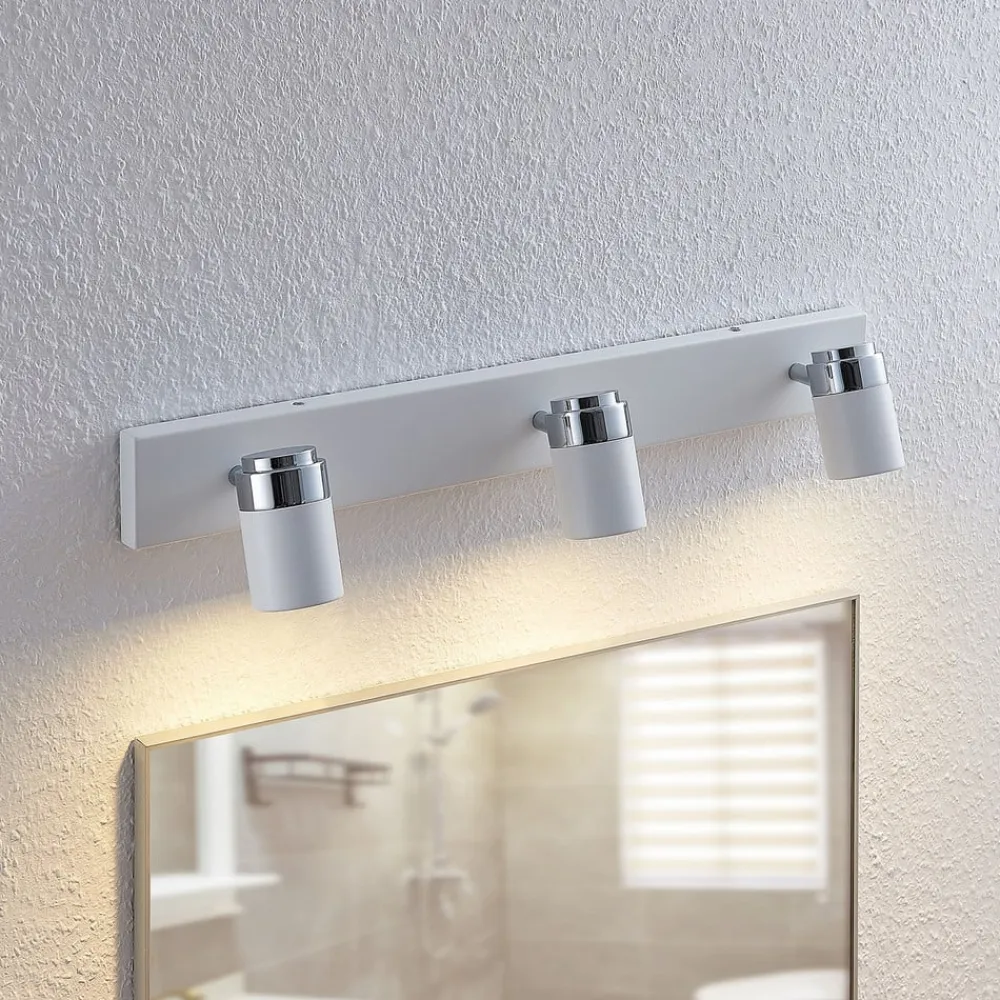 Lindby Loftlamper|Spotlights>spotlight Kardo, 3 lyskilder, hvid, metal, IP44