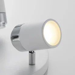 spotlight Kardo, roundel, 3 lyskilder, hvid, metal, IP44^Lindby Outlet