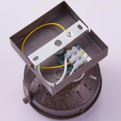 Lindby spotlight Tamin, rustfarvet, 1-lys, glas, G9