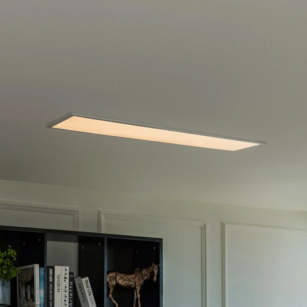 Lindby Arbejdsrum/Kontor|Loftlamper>Stenley LED-panel, CCT, 29,6 cm x 119,6 cm