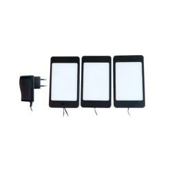 Lindby Underskabsbelysning>Svela LED-underskabsbelysning, sæt med 3, sort