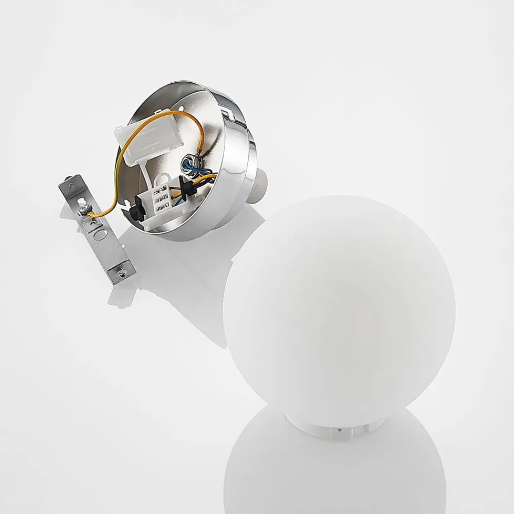 Lindby Loftlamper|Loftlamper>Tavino loftslampe, sfærisk skærm, krom