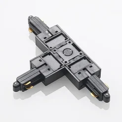 Lindby Skinnesystem>T-stik Linaro, sort, 1-faset system