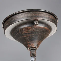 udendørs hængelampe Eddie, rust, metal, IP44, E27^Lindby Online