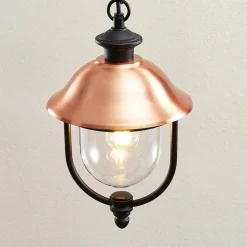 udendørs hængelampe Clint, metal, saltvandsresistent, E27^Lindby Online