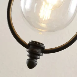 udendørs hængelampe Clint, metal, saltvandsresistent, E27^Lindby Online