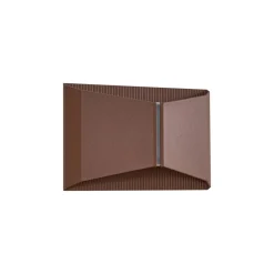 Lindby udendørs LED-væglampe Anlira, brun, op og ned, IP65