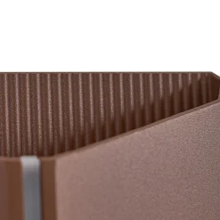 Lindby udendørs LED-væglampe Anlira, brun, op og ned, IP65