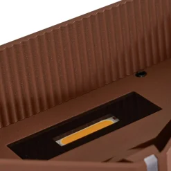 Lindby udendørs LED-væglampe Anlira, brun, op og ned, IP65