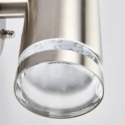 Lindby udendørs LED-væglampe Tiberius, stål, op/ned, IP44