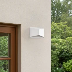 udendørs LED-væglampe Anlira, hvid, op og ned, IP65^Lindby Outlet