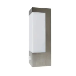 udendørs LED-væglampe Severina, 25 cm, sensor, stål^Lindby New