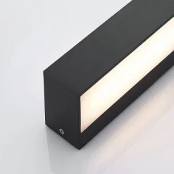 Lindby udendørs LED-væglampe Nienke, 17 cm, saltvandsresistent, IP65