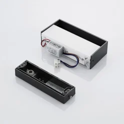 Lindby udendørs LED-væglampe Nienke, 17 cm, saltvandsresistent, IP65