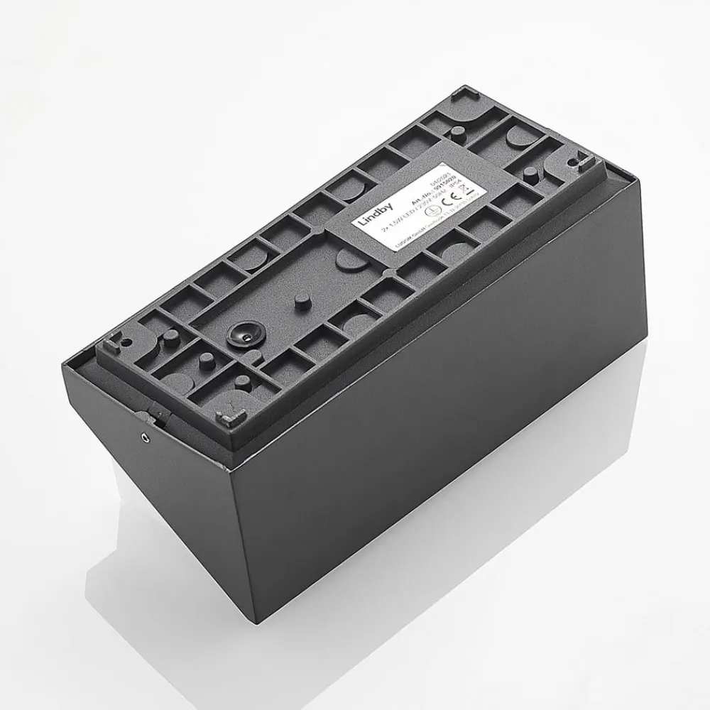 udendørs LED-væglampe Malim, 25 cm, antracit, IP65^Lindby Outlet