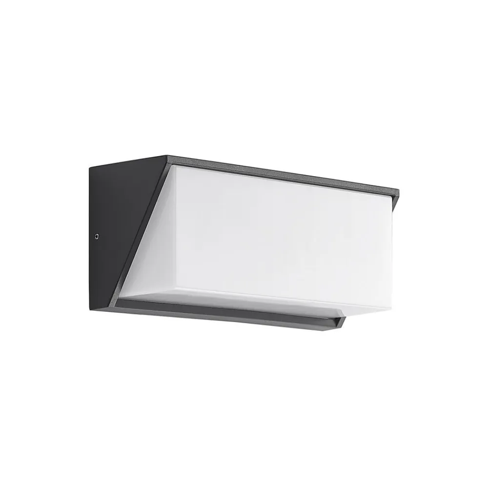 udendørs LED-væglampe Malim, 25 cm, antracit, IP65^Lindby Outlet