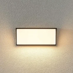 udendørs LED-væglampe Malim, 25 cm, antracit, IP65^Lindby Outlet