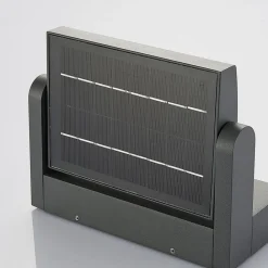 udendørs LED-væglampe Sherin, antracit, sensor^Lindby New