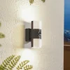Lindby Væglampe Med Sensor>udendørs LED-væglampe Alaric, aluminium, antracit, sensor