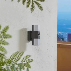 Lindby Væglampe Med Sensor>udendørs LED-væglampe Alaric, aluminium, antracit, sensor