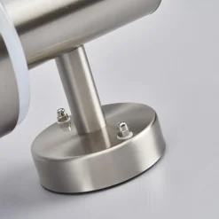 Lindby udendørs LED-væglampe Lillie, højde 19 cm, stål