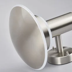 Lindby udendørs LED-væglampe Lillie, højde 19 cm, stål