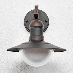 udendørs LED-væglampe Clea, bredde 24 cm, metal^Lindby New