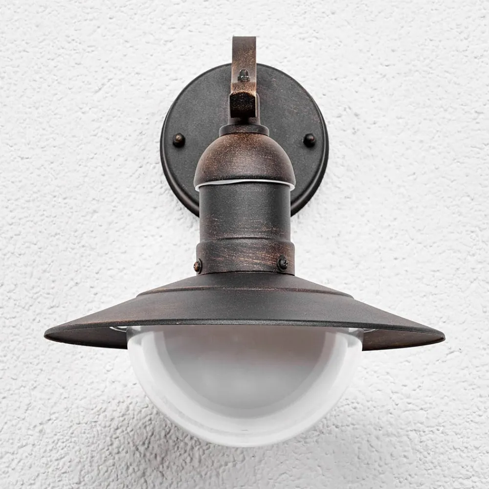 udendørs LED-væglampe Clea, bredde 24 cm, metal^Lindby New