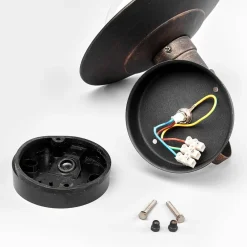 udendørs LED-væglampe Clea, bredde 24 cm, metal^Lindby New