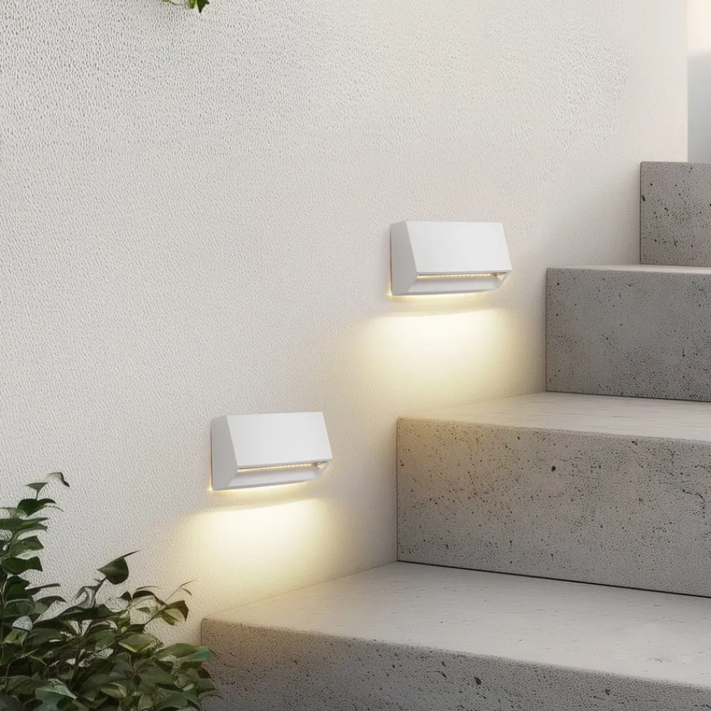 Lindby Væglamper>udendørs LED-væglampe Appeso, længde 16 cm, sæt med 2 stk