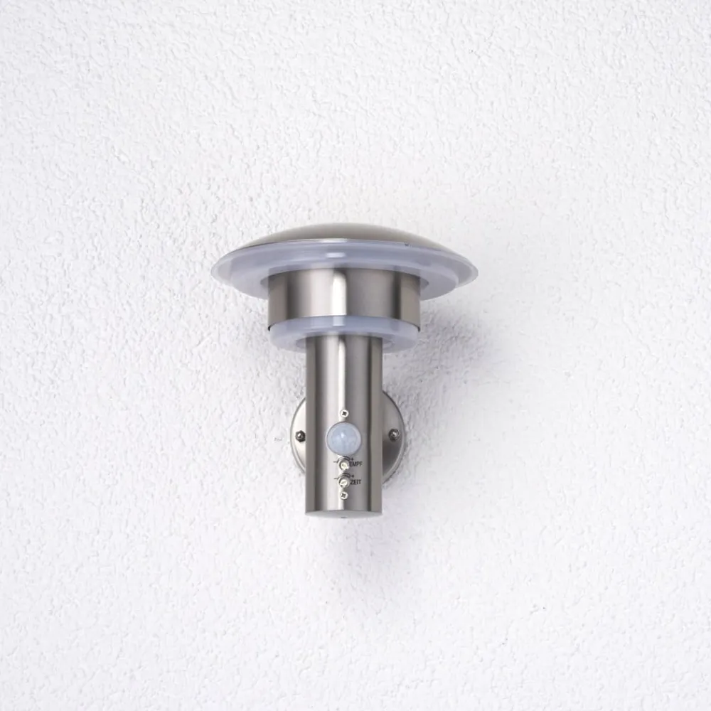udendørs LED-væglampe Lillie, sensor, højde 19 cm^Lindby New