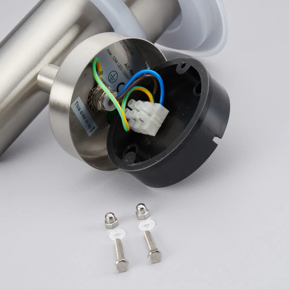 udendørs LED-væglampe Lillie, sensor, højde 19 cm^Lindby New