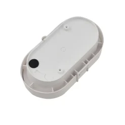 Lindby udendørs LED-væglampe Alisha, hvid, plast, IP54