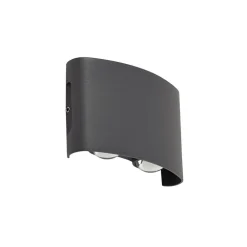 udendørs LED-væglampe Ithan, 2 lyskilder, antracit, metal^Lindby Hot