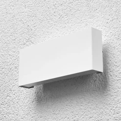 udendørs LED-væglampe Safira, metal, op/ned, IP44^Lindby Discount