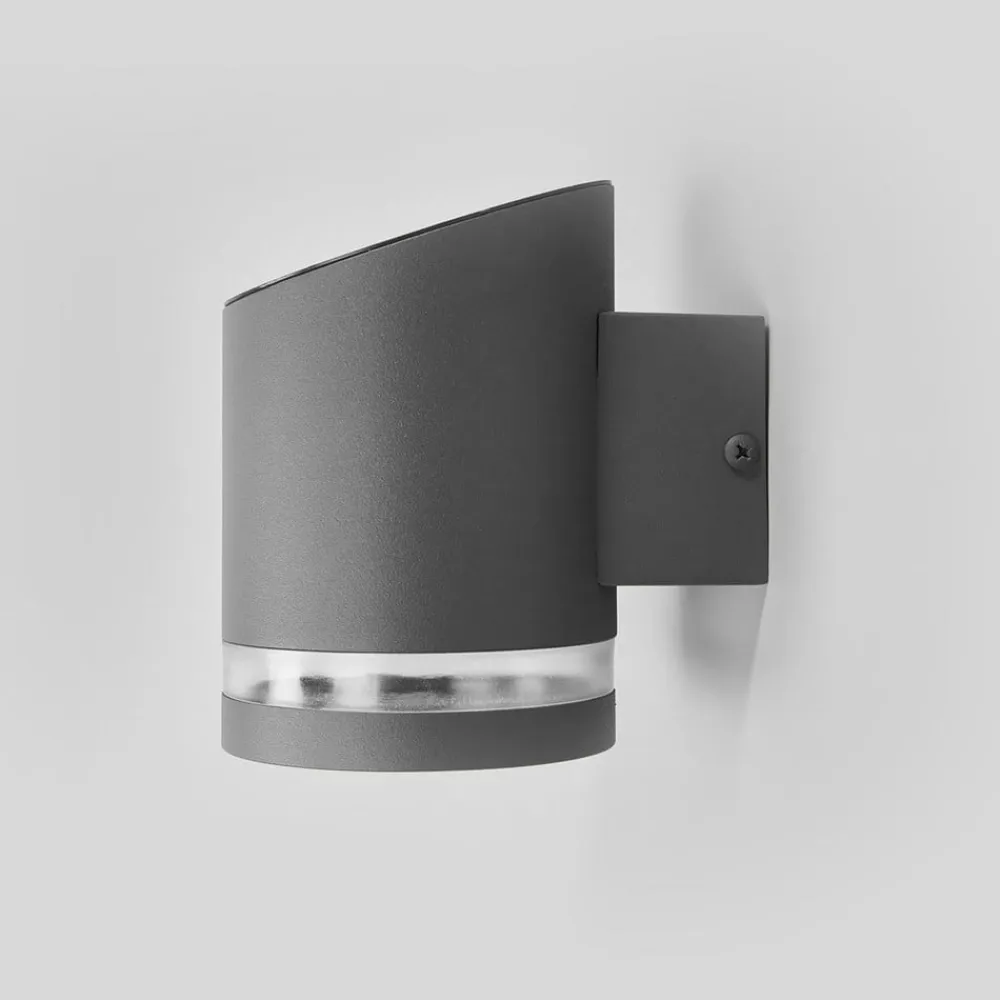 udendørs LED-væglampe Melinda, 9 cm, stål^Lindby Best