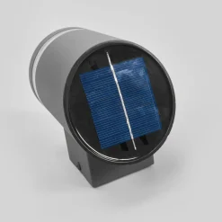 udendørs LED-væglampe Melinda, 9 cm, stål^Lindby Best