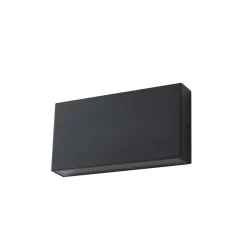 udendørs LED-væglampe Jarte, sort, metal, 17 cm, IP54^Lindby Best