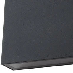 udendørs LED-væglampe Jarte, sort, metal, 17 cm, IP54^Lindby Best