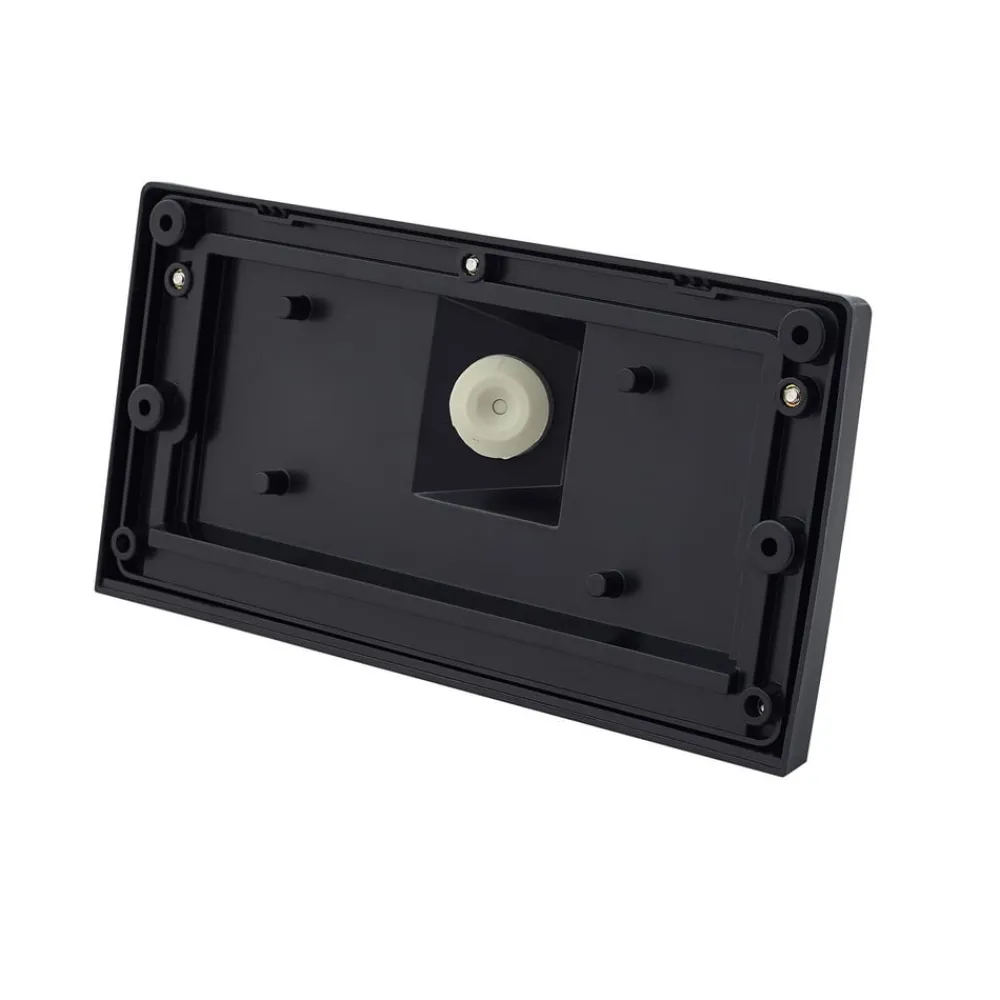 Lindby udendørs LED-væglampe Siana, sort, pc, sensor