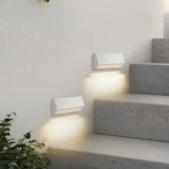 udendørs LED-væglampe Appeso, længde 22 cm, sæt med 2 stk^Lindby Discount