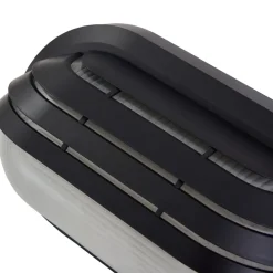 Lindby udendørs væglampe Adita, sort, ABS, højde 16,3 cm