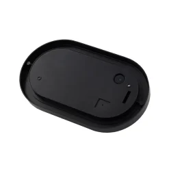 Lindby udendørs væglampe Adita, sort, ABS, højde 16,3 cm