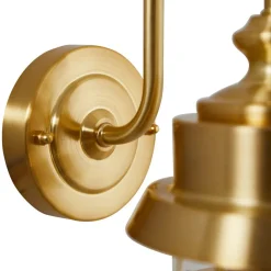 udendørs væglampe Adalie, messingfarvet, stål^Lindby Hot